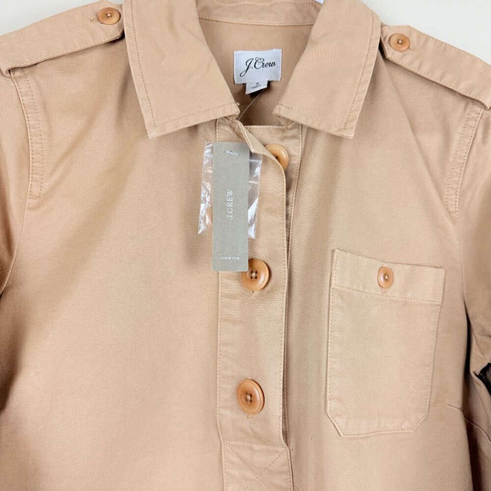 NWT J.Crew Utility Shirt Dress – Thick Fabric 100% cotton Size S - Picture 8 of 16